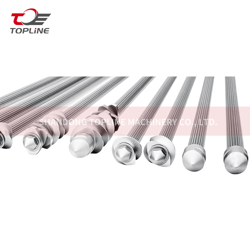 Eje central de tornillo para repuestos de extrusora de tornillo de alimentos inflados