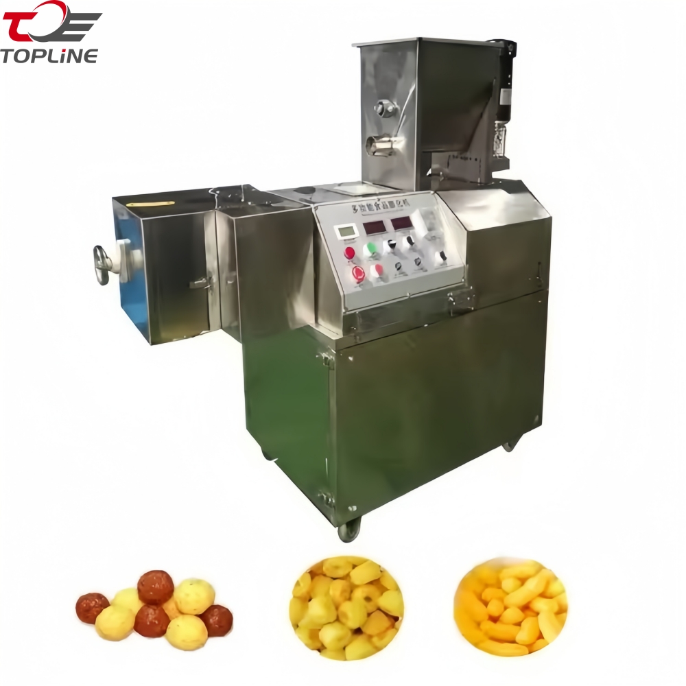 Máquina de inflado Sanck extrusora de alimentos de hojaldre de maíz