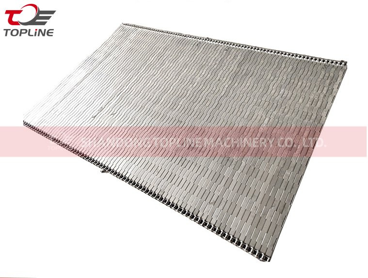 Banda transportadora de placa de cadena de parte superior plana/banda transportadora de enlace de placa de cadena de acero inoxidable de acero al carbono de carga pesada