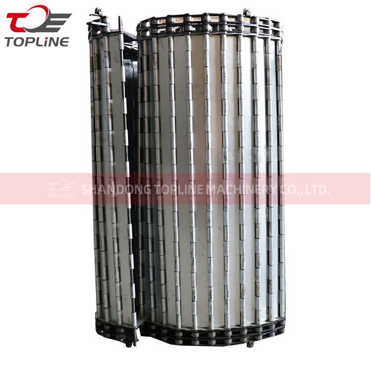 Banda transportadora de placa de cadena de parte superior plana/banda transportadora de enlace de placa de cadena de acero inoxidable de acero al carbono de carga pesada