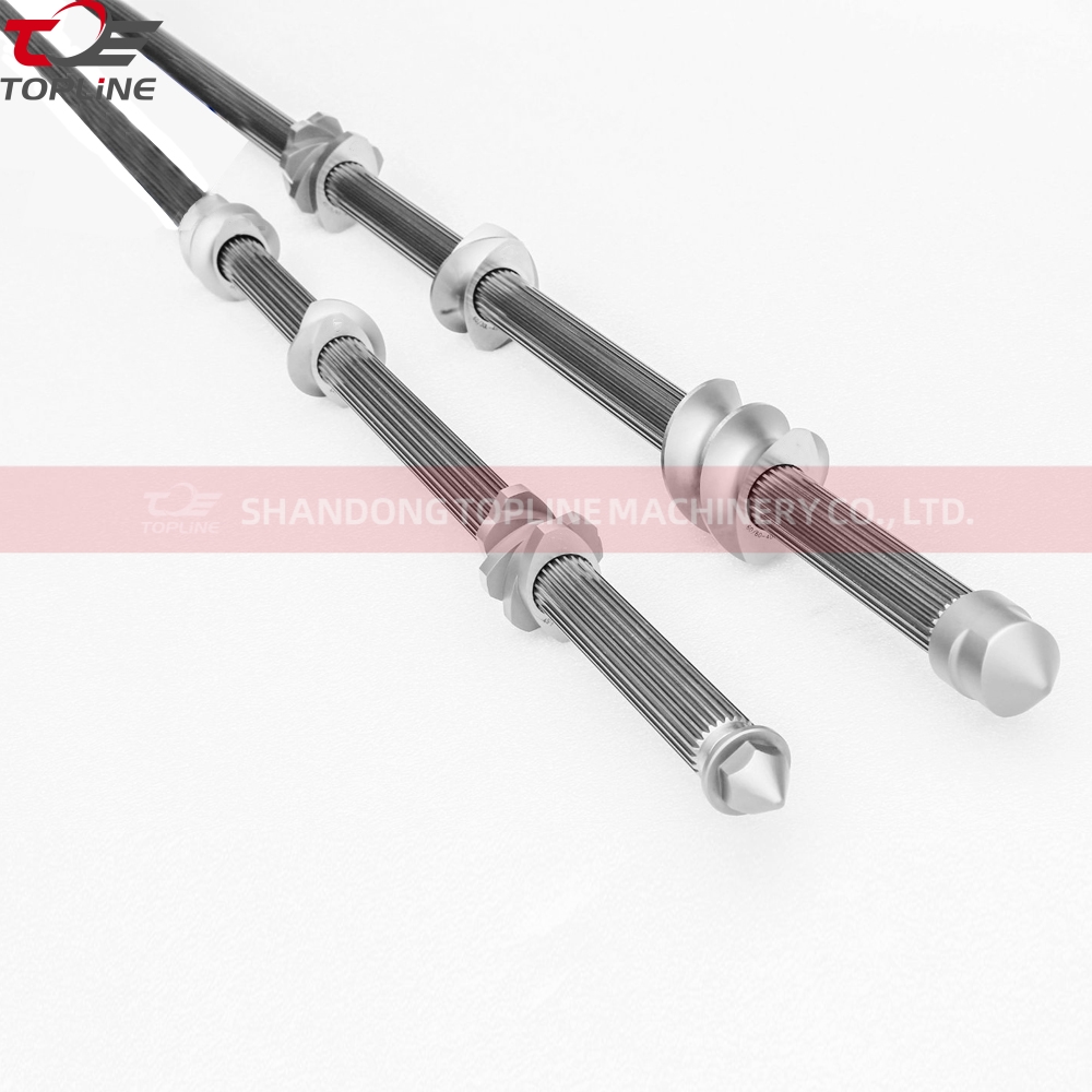 Eje central de tornillo para repuestos de extrusora de tornillo de alimentos inflados