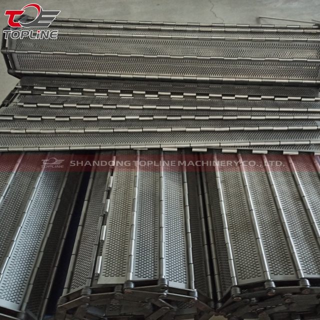 Placa de cadena de transporte de alimentos de banda transportadora de placa de cadena de material 304