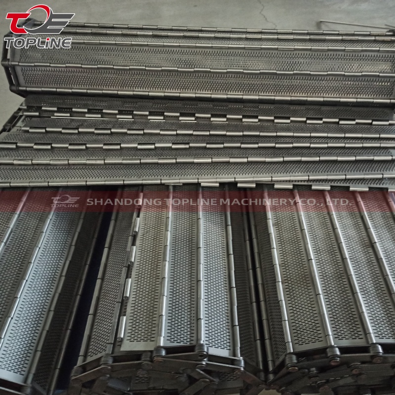 Placa de cadena de transporte de alimentos de banda transportadora de placa de cadena de material 304
