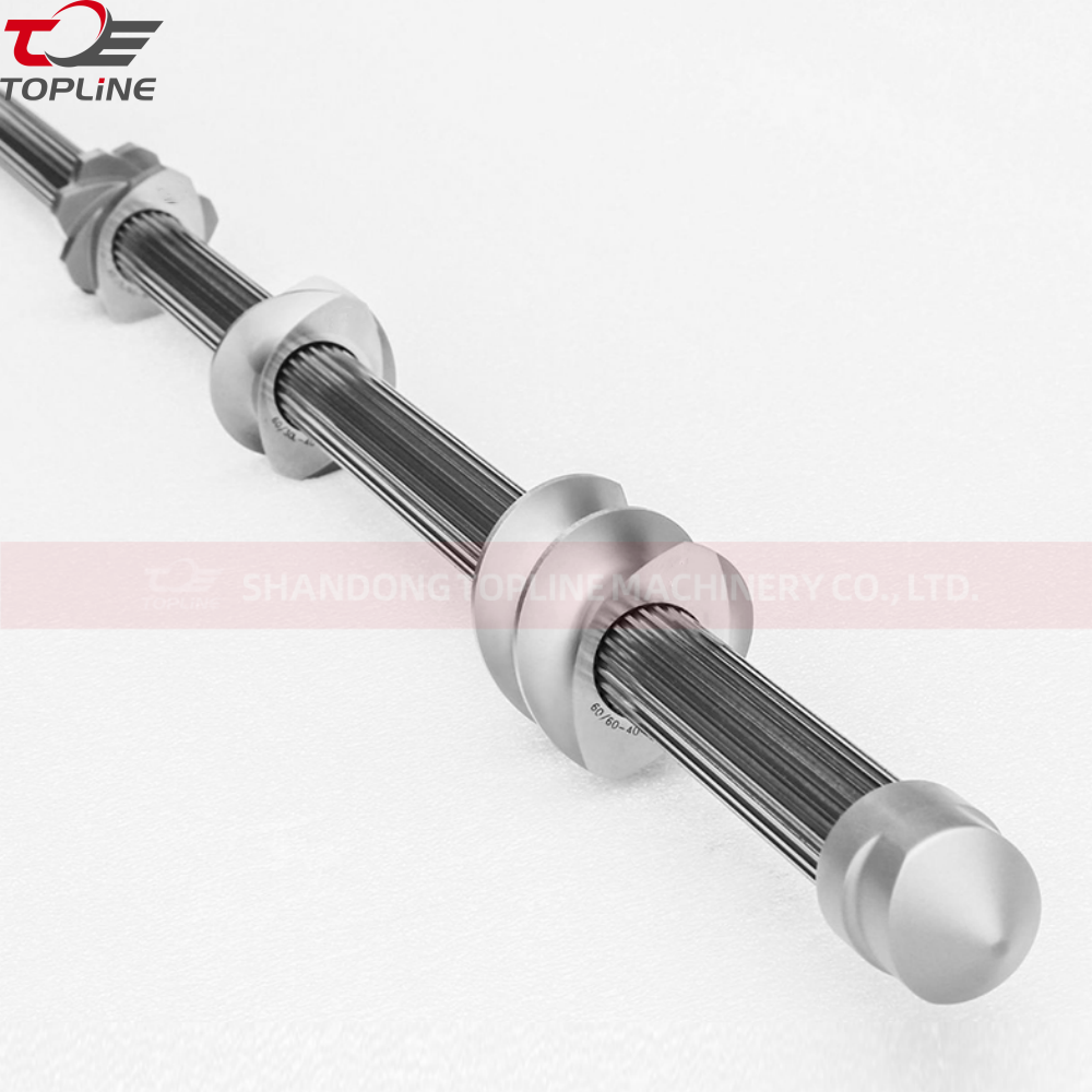 Eje central de tornillo para repuestos de extrusora de tornillo de alimentos inflados